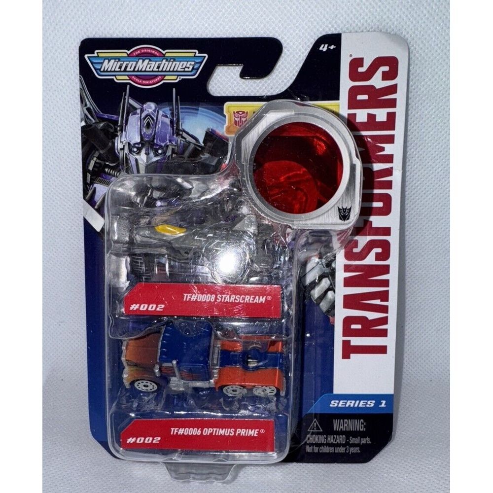 Transformers Micro Machines Series 1  Starscream and Optimus Prime 2-Pack